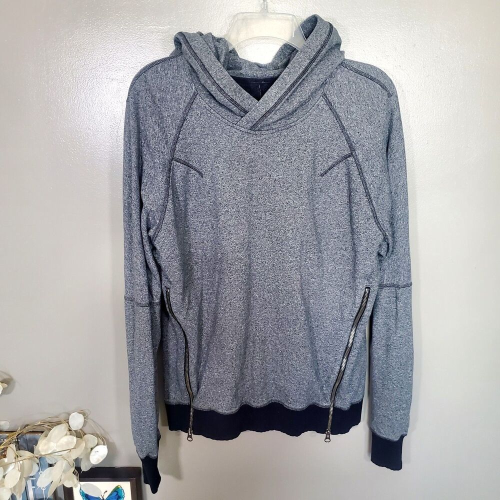 Lululemon Womens Grey Marled Dual Zip Hoodie Sweatshirt Athleisure *READ*